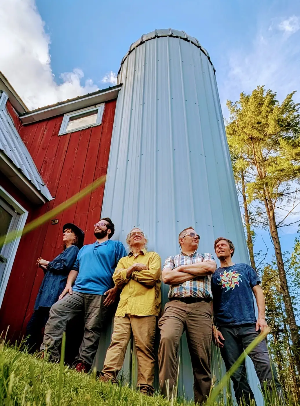 The Barn Band outside the Grateful Shed
